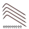 Tournevis de type L à double extrémité embout de clé étoile Torx bras long enveloppé t6 T7 T8 T9