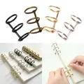 1/2Pcs Metal Loose Leaf Book Binder 3 Rings For Notebook Album Scrapbook Clips Metal Ring Binder