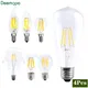 Ampoule à Filament LED Rétro Edison AC220V 2W 4W 6W 8W E14 Bougie Vintage Globe Éclairage COB