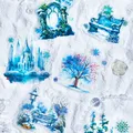 10 pcs/pack Ice and snow world Style Stickers pack Decorative Diary Album Adhesive Diy Sticker