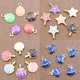 10pcs Cute Colorful Conch Sea Shell Charms Pendants making Style Style Anklet Bracelet Necklace