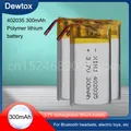 Batterie lithium-ion polymère 3.7V 300mAh pour tablette PC MP3 MP4 jouet électrique [402035]