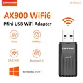 WiFi6 USB Adaptateur AX900 BluetUnvétérans wn 5.3 touristes-bande Sans Fil Carte Réseau Wifi Antenne