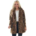 Faux Fur Coat Women Winter Coat Wool 2023 Leopard Jacket Streetwear Warm Jackets Fashion Elegant