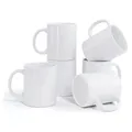 Porcelain Sublimation Mugs Set of 6 For DIY Gifts Birthday Gifts Novelty Coffee Ceramic Tea Cups