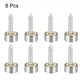 UXCELL 8pcs Mirror Screws Kits Decorative Caps Cover Nails Polished Stainless Steel 10/12/14/18mm