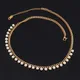 Collier de perles Punk en acier inoxydable pour femmes chaîne collier pendentif ras du cou