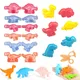 Cartoon Dinosaur World Dough Mold Set For Kids Play Dough Tools Plastic Molds Kits Children DIY