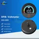 Waterproof LED Digital Display Voltage Gauges Round Panel Car Voltmeters with Terminals Waterproof