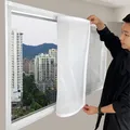 Moustiquaire magique auto-adhésive pour fenêtre taille personnalisée décoration pour la maison