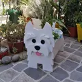 Garden Bulldog Poodle Corgi Yorkshire Garden Pots Plastic Flower Planter Flower Pot Dog Planter DIY