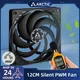 ARCTIC P12 Slim PST 120mm Cooling Fan 12V 4Pin PWM Silent Lightweight Cooler for PC Computer Case