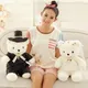 2pcs/lot Kawaii 60/40/20cm Couple Bear Wedding Teddy Bear Romantic Plush Doll Toy Wedding Christmas