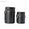 Waterproof Leather Camera Lens Bag Retro Hard PU Lens Case for Canon Nikon Sony Pentax Fujifilm