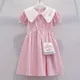 Mädchen Puppen hals Prinzessin Kleid Kindermode College-Stil Kleider spanische Prinzessin Kleider