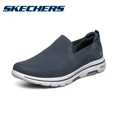 Skechers Shoes for Men GO WALK 5 Slip-on Walking Shoes Soft Comfortable Non-slip and Breathable Man