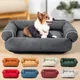 Super Soft Dog Sofa for Small Dogs Sleeping Beds Deerskin Fleece Pet Sofa Bed Winter Warm Sofa for