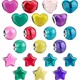 925 Sterling Silver Colorful Heart Circle Stars Fashion Solid Color Beads Fit Pandora Original Charm