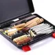 59 Pcs/Set Leather Craft Hand Tools Kit for Hand Sewing Stitching Stamping Saddle Making Groover