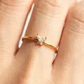 Trend Mädchen Frauen Ringe Kristall Schmetterling Finger-Ring Charme Einfache Paar Hochzeit Ringe