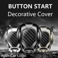 Pulsante motore per auto AVVIAMENTO Interruttore di arresto avviamento accensione motore universale Coperchio pulsante decorativo Coperchio ribaltabile Car Styling