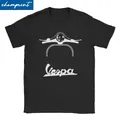 Uomo donna T-Shirt Maglietta Vespa Piaggio Vintage 100% cotone T-Shirt manica corta O collo vestiti