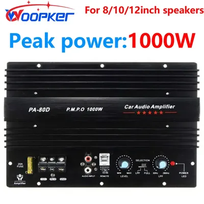 12-Zoll-Lautsprecher-Subwoofer-Verstärkerplatine Peak 1000 W Hochleistungs-Car-Audio 12 V für 4-8 Image