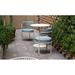 iSiMAR Paradiso Patio Dining Chair w/ Cushion, Metal in Gray | 29.9 H x 20.8 W x 20.8 D in | Wayfair 8084_SG_VE