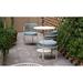 iSiMAR Paradiso Patio Dining Chair w/ Cushion, Metal in Gray | 29.9 H x 20.8 W x 20.8 D in | Wayfair 8084_AG_PSI