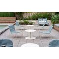 iSiMAR Olivo Lounge w/ Cushion, Polyester in Gray/White/Blue | 29.3 H x 33.4 W x 31 D in | Outdoor Furniture | Wayfair 8083_IW_PO