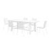 KFI Studios Midtown- Jive Set 36" L Rectangular Manufactured Wood Breakroom Table & Chair Set Metal in White | 34 H in | Wayfair