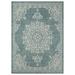 Blue/White 110 x 78 x 0.4 in Area Rug - Nicole Miller New York Patio Country Azalea Medallion Indoor/Outdoor Area Rug | Wayfair 2A-2652-281