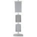 MT Displays Display Stand Sign Holder Aluminum in Gray | 57.5 H x 11.81 W x 16.53 D in | Wayfair UFSM4FSNS9X9005