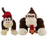 1 pz 25cm scimmia asino re Kong Diddy peluche morbido farcito peluche bambola giocattoli Super Mari