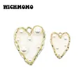 Nuovo 2 o 4 Pezzi/borsa di Alta Qualità In Lega di Zinco Inlay Acrilico Perline Pendenti E Ciondoli Pendenti Con Gemme E Perle per Orecchini FAI DA TE Accessori Dei Monili Della Collana