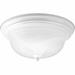 Charlton Home® Constantia 2 - Light 13.25" Semi Flush Mount Glass in White | 5.88 H x 13.25 W x 13.25 D in | Wayfair