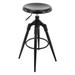 Wrought Studio™ Beaudry Swivel Adjustable Height Bar Stool Metal in Black | 15 W x 15 D in | Wayfair A7DCCECCCA0A496199CD36497BFF2187