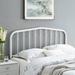 Winston Porter Lennon Metal Headboard Metal in White | 40.5 H x 1.5 W x 59.5 D in | Wayfair 35C90C1AEF92481B9FEED53D5ADACEF2