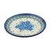 The Holiday Aisle® Rowen Pottery Decorative Plate Ceramic in Blue/Green | 1.1 H x 7.9 W x 7.9 D in | Wayfair H0680I