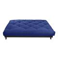 Full 8" Foam Mattress - Arsuite Dingman Cotton/Convoluted Futon in Blue/Black | 75 H x 54 W 8 D Wayfair 43982EBA86224875B7EE8C5103945AAB