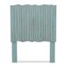 Highland Dunes Madelia Light Blue/Grey Wood Coastal Florida Style Panel Headboard Wood in Blue/Black | 56 H x 43 W x 2 D in | Wayfair