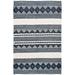 27 x 0.39 in Indoor Area Rug - Loon Peak® Iglesias Southwestern Handmade Flatweave Wool/Dark Navy/Ivory Area Rug /Wool | 27 W x 0.39 D in | Wayfair