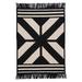 White 36 x 0.5 in Area Rug - Union Rustic Drubin Wool Blend Reversible Area Rug - Black Polyester/Wool | 36 W x 0.5 D in | Wayfair