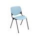KFI Studios Kool Armless Stackable Chair Plastic/Acrylic/Plastic/Metal in Blue/Black | 31 H x 20.5 W x 21.25 D in | Wayfair 2300SB-P35