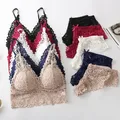 Set di biancheria intima da donna sexy in pizzo Set di reggiseni senza fili senza cuciture Set di reggiseno e slip scavati per le donne Intimo ricamato Lingerie