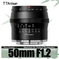 TTArtisan APS-C 50mm F1.2 Obiettivo per ritratto ad ampia apertura per Sony A6000 A6500 A7 A9 A7RIII