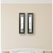 Red Barrel Studio® 2 Piece Niami Brazilian Panels Mirror Set Plastic in Black | 35 H x 9 W x 0.75 D in | Wayfair 4DD93CFF5D644B5CBBFC60AAFCBBEAD3