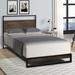 Mercury Row® Teen Elisa Full/Double Low Profile Platform Bed Wood & Metal/Metal in Brown | Queen | Wayfair D23CB340E7E94BFAAE8BAC860ED1291E