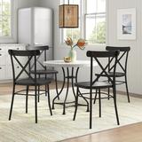 Sand & Stable™ Amelia 5 Piece Dining Table Wood/Metal in Brown/White | 28.25 H in | Wayfair A6D7DF9574F14C42A587DDAC093ED449