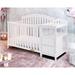 Harriet Bee Brompton 4-in-1 Convertible Crib & Changer Wood in White | 46 H x 30 W x 30 D in | Wayfair 4B3EF3E952DD47948D841D5D8A56E81F